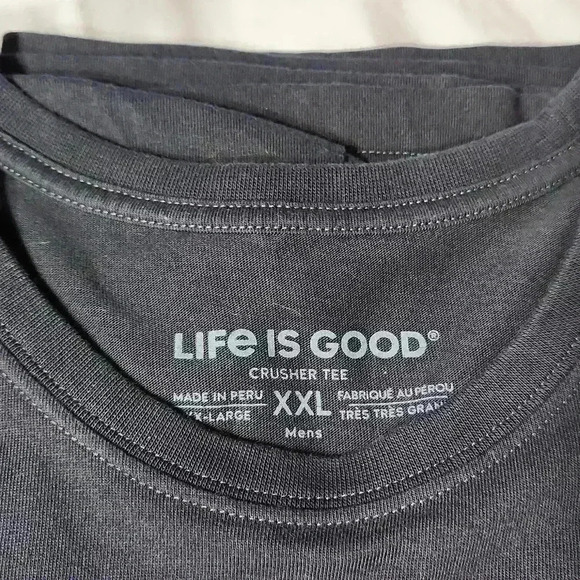 Life is good size xxl mens black  t shirt falllllll!!! Pumkins!! - Picture 2 of 7